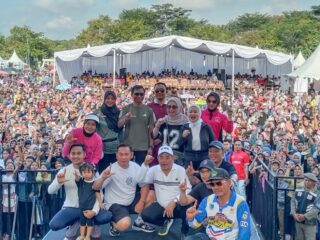 Meriahkan Hari Jadi Kabupaten Lahat 156, Dandim 0405/Lahat Hadiri Jalan Sehat