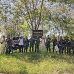 Dandim 0405/Lahat Dampingin Perwakilan Kemenhan RI Tinjau Lokasi Pembangunan Batalyon Pertanian Dan Pembangunan Kabupaten Lahat