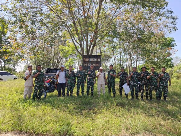 Dandim 0405/Lahat Dampingin Perwakilan Kemenhan RI Tinjau Lokasi Pembangunan Batalyon Pertanian Dan Pembangunan Kabupaten Lahat